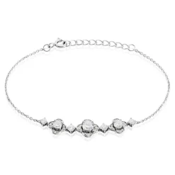 Histoire d'Or Bracelet Edyta Argent Blanc Oxyde De Zirconium