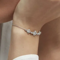 Histoire d'Or Bracelet Edyta Argent Blanc Oxyde De Zirconium