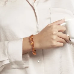 Histoire d'Or Bracelet Elastiqué Mirganez Ambre