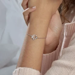 Histoire d'Or Bracelet Elinia Argent Blanc Oxyde De Zirconium