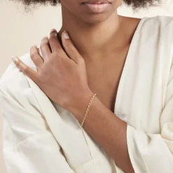 Histoire d'Or Bracelet Elviaae Maille Jaseron Or Jaune