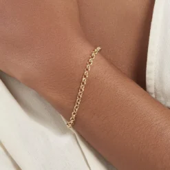 Histoire d'Or Bracelet Elviaae Maille Jaseron Or Jaune