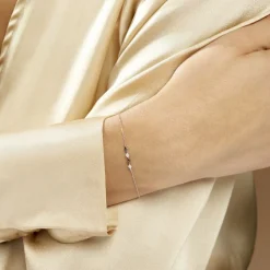 Histoire d'Or Bracelet Enid Or Blanc Diamant