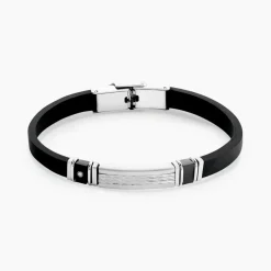 Bracelet Eric Acier Blanc Pierre De Synthese-Histoire d'Or Outlet