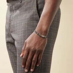 Bracelet Eric Acier Blanc Pierre De Synthese-Histoire d'Or Outlet