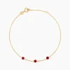 Histoire d'Or Bracelet Esmerald Rendez-Vous Or Jaune Rubis