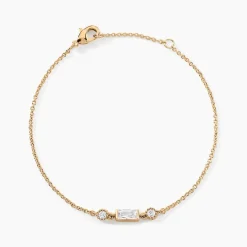 Bracelet Estela Plaque Or Jaune Oxyde De Zirconium-Histoire d'Or New