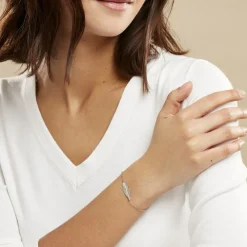 Histoire d'Or Bracelet Euriell Argent Blanc