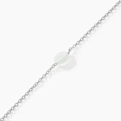 Histoire d'Or Bracelet Evren Argent Blanc Pierre De Synthese