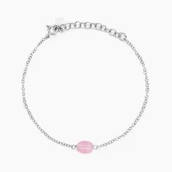 Histoire d'Or Bracelet Evren Argent Blanc Pierre De Synthese