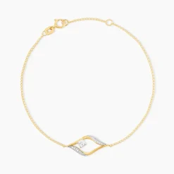 Bracelet Eye Or Jaune Oxyde De Zirconium-Histoire d'Or Online