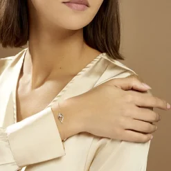 Bracelet Eye Or Jaune Oxyde De Zirconium-Histoire d'Or Online