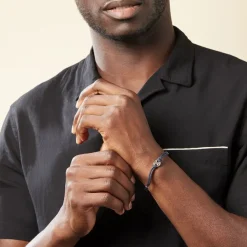 Histoire d'Or Bracelet Fabrice Acier Blanc