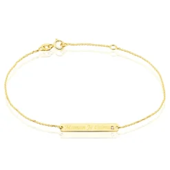 Histoire d'Or Bracelet Fania Message Or Jaune Oxyde De Zirconium