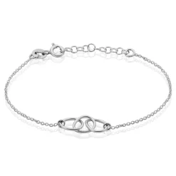 Histoire d'Or Bracelet Flat Argent Blanc