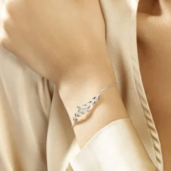 Histoire d'Or Bracelet Folia Argent Blanc