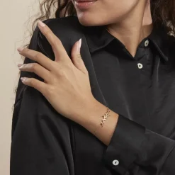 Histoire d'Or Bracelet Folia Plaqué Or Jaune