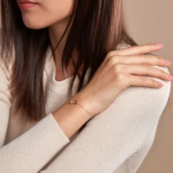 Histoire d'Or Bracelet Foma Or Jaune Oxyde De Zirconium