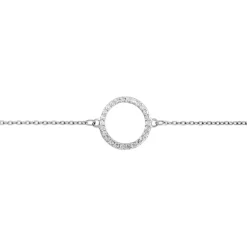 Histoire d'Or Bracelet Francesca Argent Blanc Oxyde De Zirconium