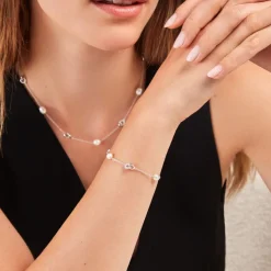 Bracelet Gaetane Argent Blanc Perle De Culture Oxyde De Zirconium-Histoire d'Or Sale