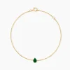 Histoire d'Or Bracelet Gathbiyya Or Jaune Emeraude