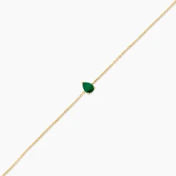 Histoire d'Or Bracelet Gathbiyya Or Jaune Emeraude