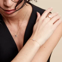 Histoire d'Or Bracelet Gatsby Or Jaune Oxyde De Zirconium