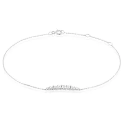 Histoire d'Or Bracelet Georas Or Blanc Oxyde