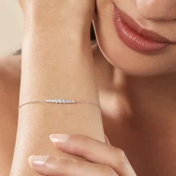 Histoire d'Or Bracelet Georas Or Blanc Oxyde