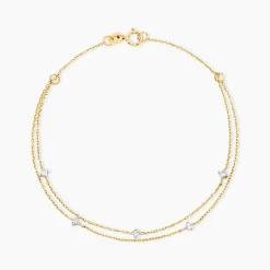 Histoire d'Or Bracelet Giordano Or Jaune Diamant Synthétique