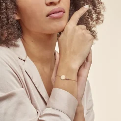 Histoire d'Or Bracelet Giusto Plaque Or Oxyde De Zirconium