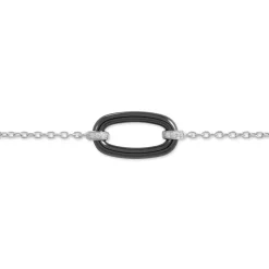 Histoire d'Or Bracelet Greta Argent Blanc Céramique Et Oxyde De Zirconium