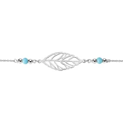 Histoire d'Or Bracelet Grethel Argent Blanc Turquoise
