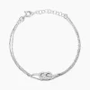 Bracelet Hadya Argent Blanc Oxyde De Zirconium-Histoire d'Or Discount