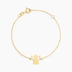 Histoire d'Or Bracelet Hallie Ange Et Coeur Or Jaune