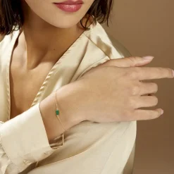 Bracelet Hallie Or Jaune Malachite-Histoire d'Or Hot