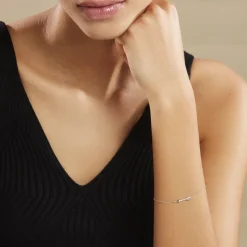 Histoire d'Or Bracelet Harrow Argent Blanc Oxyde De Zirconium