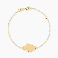 Histoire d'Or Bracelet Helenia Nuage Gravable Or Jaune