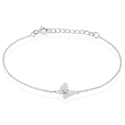 Histoire d'Or Bracelet Hervelina Argent Blanc Oxyde De Zirconium