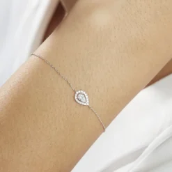 Bracelet Hildana Or Blanc Oxyde De Zirconium-Histoire d'Or Outlet