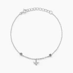 Histoire d'Or Bracelet Honey Argent Blanc Oxyde De Zirconium