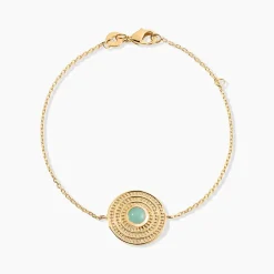 Histoire d'Or Bracelet Hugolin Plaqué Or Aventurine