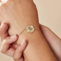 Histoire d'Or Bracelet Hugolin Plaqué Or Aventurine