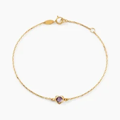 Bracelet Icarus Or Jaune Améthyste-Histoire d'Or