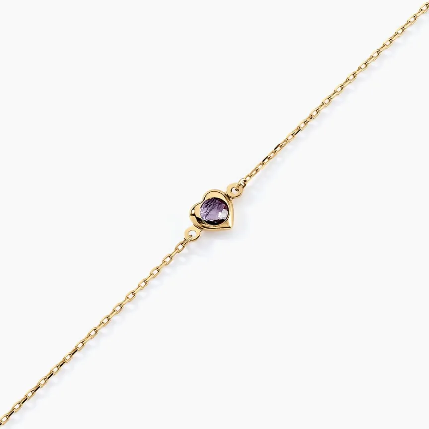 Bracelet Icarus Or Jaune Améthyste-Histoire d'Or