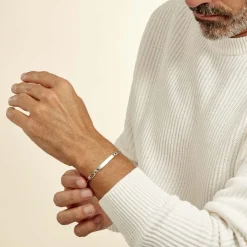 Histoire d'Or Bracelet Identité Anilo Argent Blanc