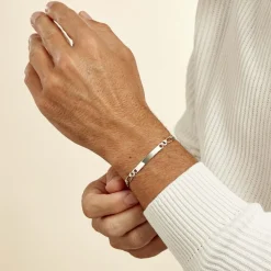 Histoire d'Or Bracelet Identité Anilo Argent Blanc