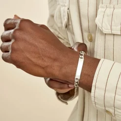 Bracelet Identité Argent Blanc Vila-Histoire d'Or New