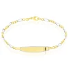 Histoire d'Or Bracelet Identité Bartolomee Maille Alternee 1/3 Or Bicolore