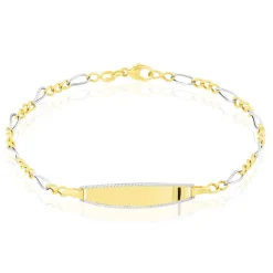 Bracelet Identité Bartolomee Maille Alternee 1/3-Histoire d'Or Discount